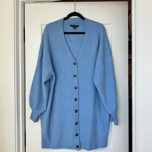 French Connection Sky Blue Sweater Dress